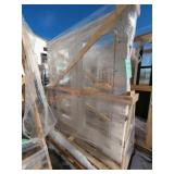 NEW COLUMBIA PICKUP. Skid of Double Glass Door