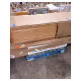 NEW COLUMBIA PICKUP. Skid Lot Of Garage Doors,