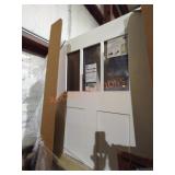 White Fiberglass 80" Wood Edge Entry and Patio