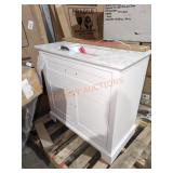 White Bathroom Vanity Cabinet With Sink Top