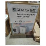 Glacier Bay 24" laundry sink and cabinet