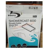 Bootz porcelain finished shower base 60" x 30" x