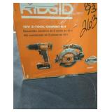 Ridgid 18v 2 tool combo kit