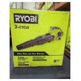 Ryobi 2 cycle 520 cfm 25cc gas jet fan blower