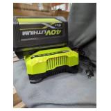 Ryobi 40v 6 ah battery and charger
