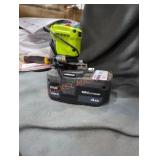 Ryobi 18v 4 ah battery and charger