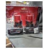 2 Milwaukee M12 3 ah batteries