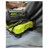 Ryobi 40v 4 ah battery and charger