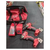 Milwaukee 1/2" Drill Driver &1/4" Impact Driver