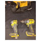 DeWalt 20v 2 Tool Combo Kit, Tools Only