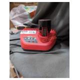 Milwaukee M12 2 ah battery and charger