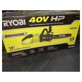 Ryobi 40v 14" Chainsaw, Tool Only