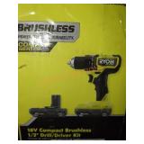 Ryobi 18v Compact 1/2" Drill/Driver Kit