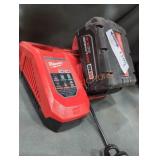 Milwaukee M18 5 ah battery and charger