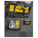 DeWalt 12V Battery + Charger + Bag