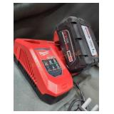 Milwaukee M18 5 ah battery and charger