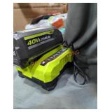 Ryobi 40v 4 ah battery and charger