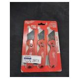 Milwaukee 3pck Utility Knife