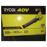 Ryobi 40v Jet Fan Blower, Tool Only