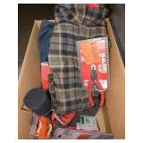 Box Lot Milwaukee Small Tools, Gloves, Safety