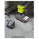 Ryobi 18v 1.5 ah battery and charger