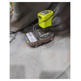 Ryobi 18v 1.5 ah battery and charger