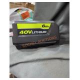Ryobi 40v 6 ah battery
