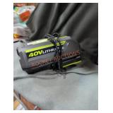 Ryobi 40v 4 ah battery and charger