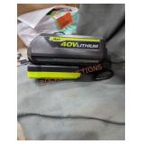 Ryobi 40v 4 ah battery and charger