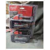 2 Milwaukee M18 6 ah batteries