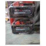 2 Milwaukee M18 6 ah batteries
