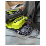 Ryobi 40v 4 ah battery and charger