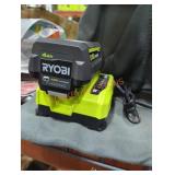 Ryobi 40v 4 ah battery and charger