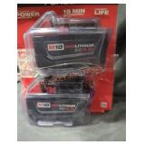 2 Milwaukee M18 5 ah batteries