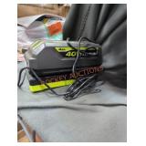 Ryobi 40v 4 ah battery and charger