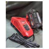 Milwaukee M18 5 ah battery and charger