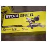 Ryobi 18v 7-1/4" Sliding Compound Miter Saw, Tool