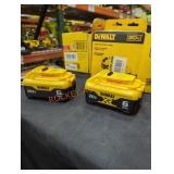 2 DeWalt 20v 6 ah batteries
