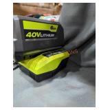 Ryobi 40v 6 ah battery and charger
