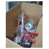 Box lot of small hand tools