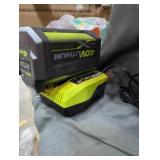 Ryobi 40v 6 ah battery and charger
