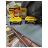 2 DeWalt 20v 5 ah batteries