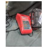 Milwaukee M18 5 ah battery and charger