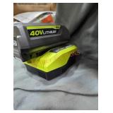 Ryobi 40v 4 ah battery and charger