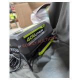 Ryobi 40v 4 ah battery and charger