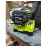 Ryobi 40v 4 ah battery and charger