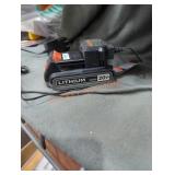 Black and decker 20v 2 ah battery and charger