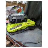 Ryobi 18v 4 ah battery and charger