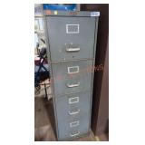Security Steel Filing Cabinet with Contents