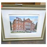 Framed and signed gene blue print